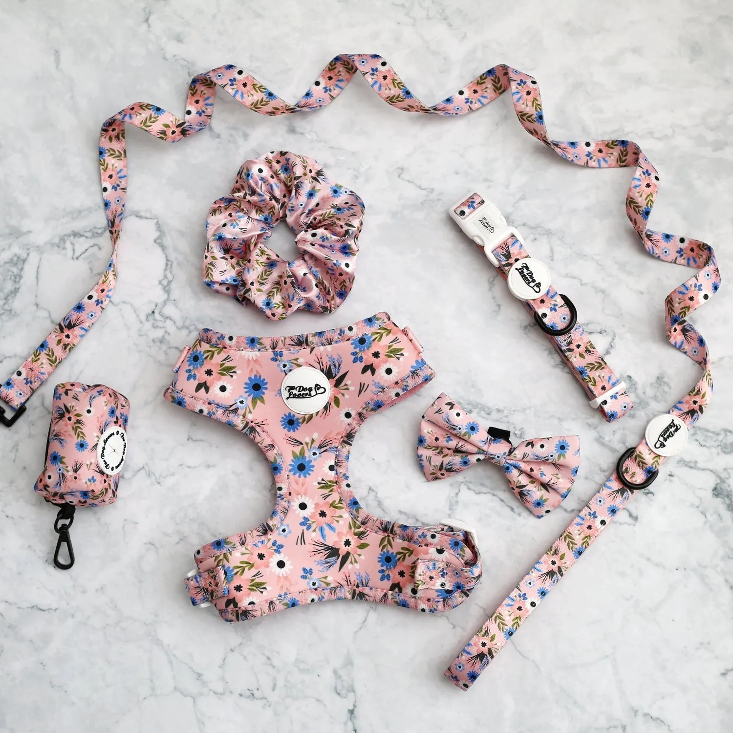 Adjustable Dog Harness Flower Child