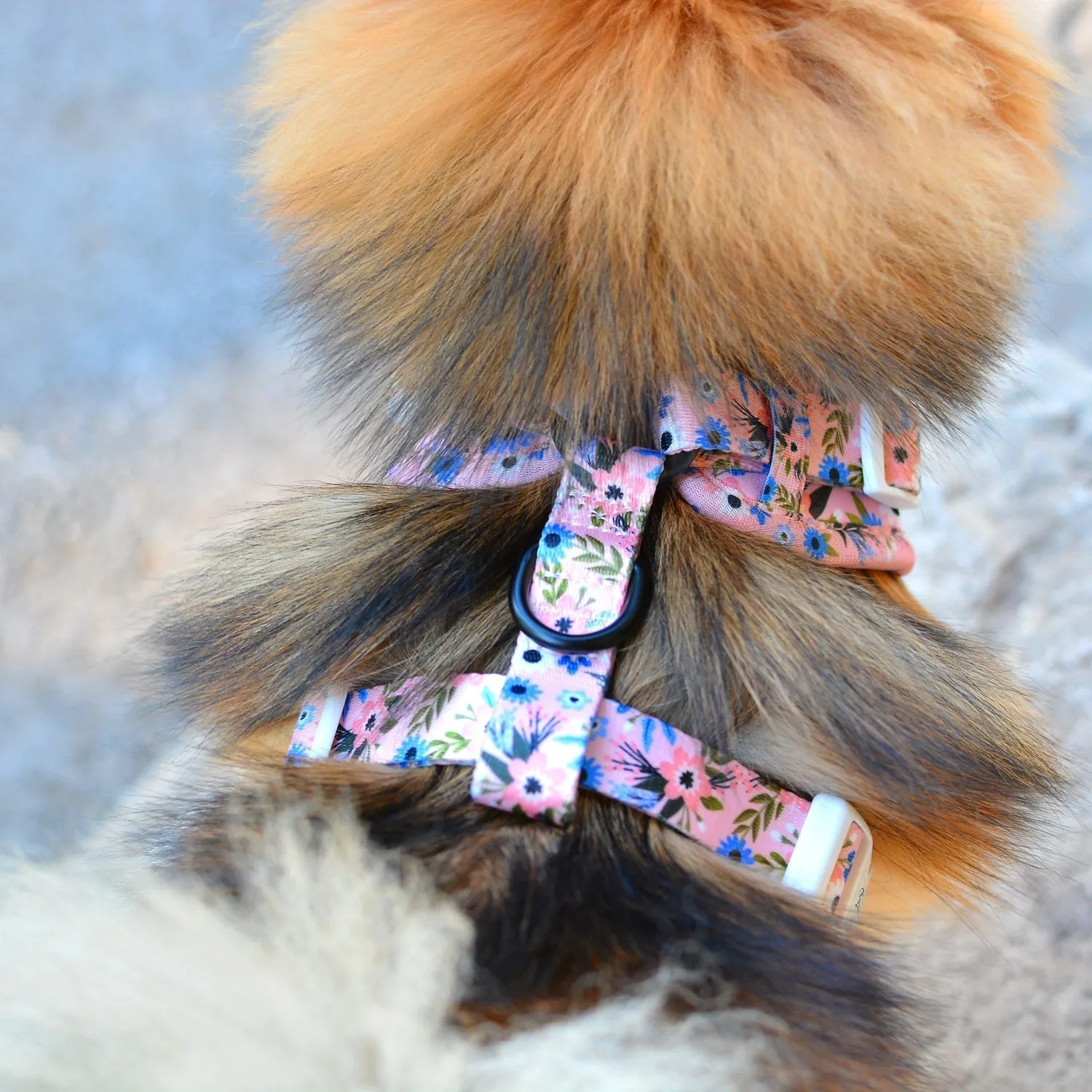 Adjustable Dog Harness Flower Child