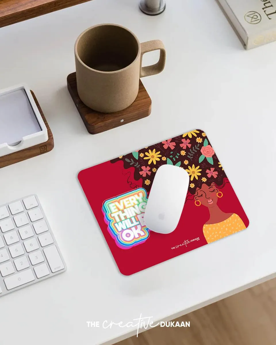 All is well positivity cool mousepad