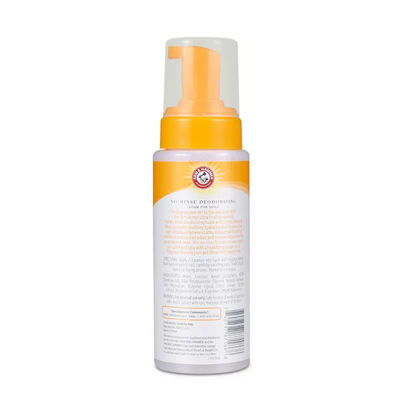 Arm & Hammer Ultra Fresh No-Rinse Deodorizing Foam, 8 oz