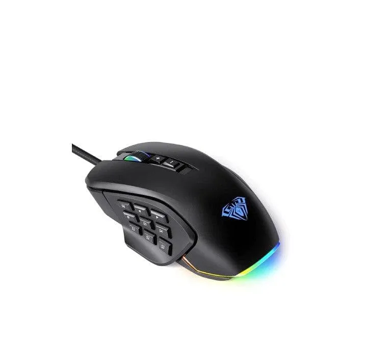 AULA H510 Wired Optical Mouse With 14 Keys (Black)