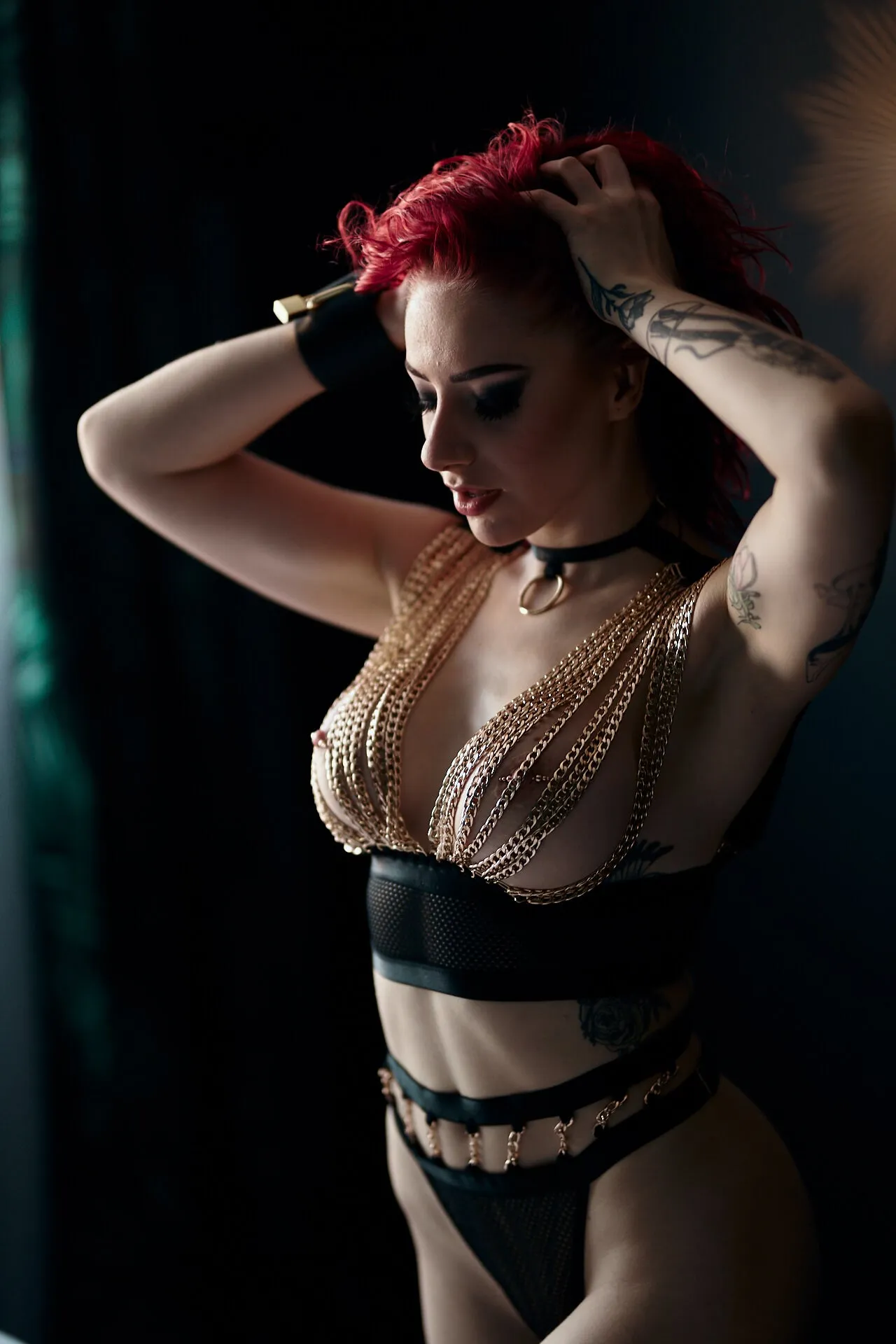 Designer Lingerie Set - Bra with chains