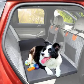 Dog Bed for Car Back Seat Cover, Non-Slip Travel Car Couch for Dog with Comfort Supportive Foam, Backseat Extender Pet Mat Cushion for SUV & Truck, Scratch-Proof, Easy Clean, Extra Large