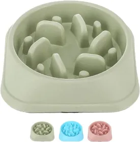 Dog Slow Feeder Bowl,Pet Dog Food Bowls for Medium Small Dogs & Puppies to Slow Down Eating,Sorxine Interactive Bloat Stop Dog Bowls,Anti-Gulping Pet Slower Food Feeding Dishes (Green3)