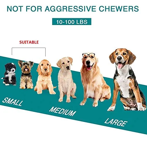 Dog Treat Dispensing Balls Helps Teething and Interactive IQ 4-Pack
