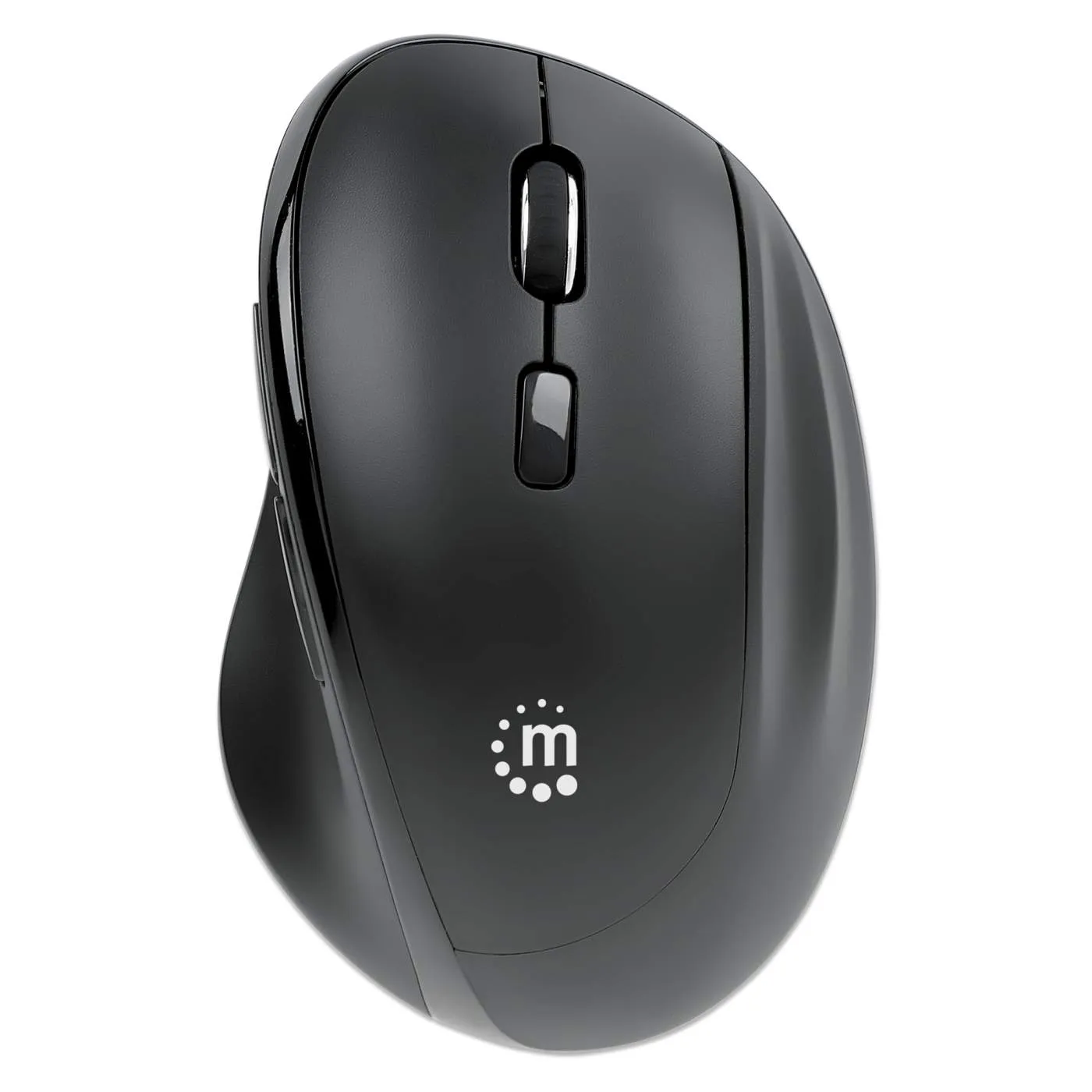 Ergonomic Wireless Mouse with 2-in-1 USB Receiver