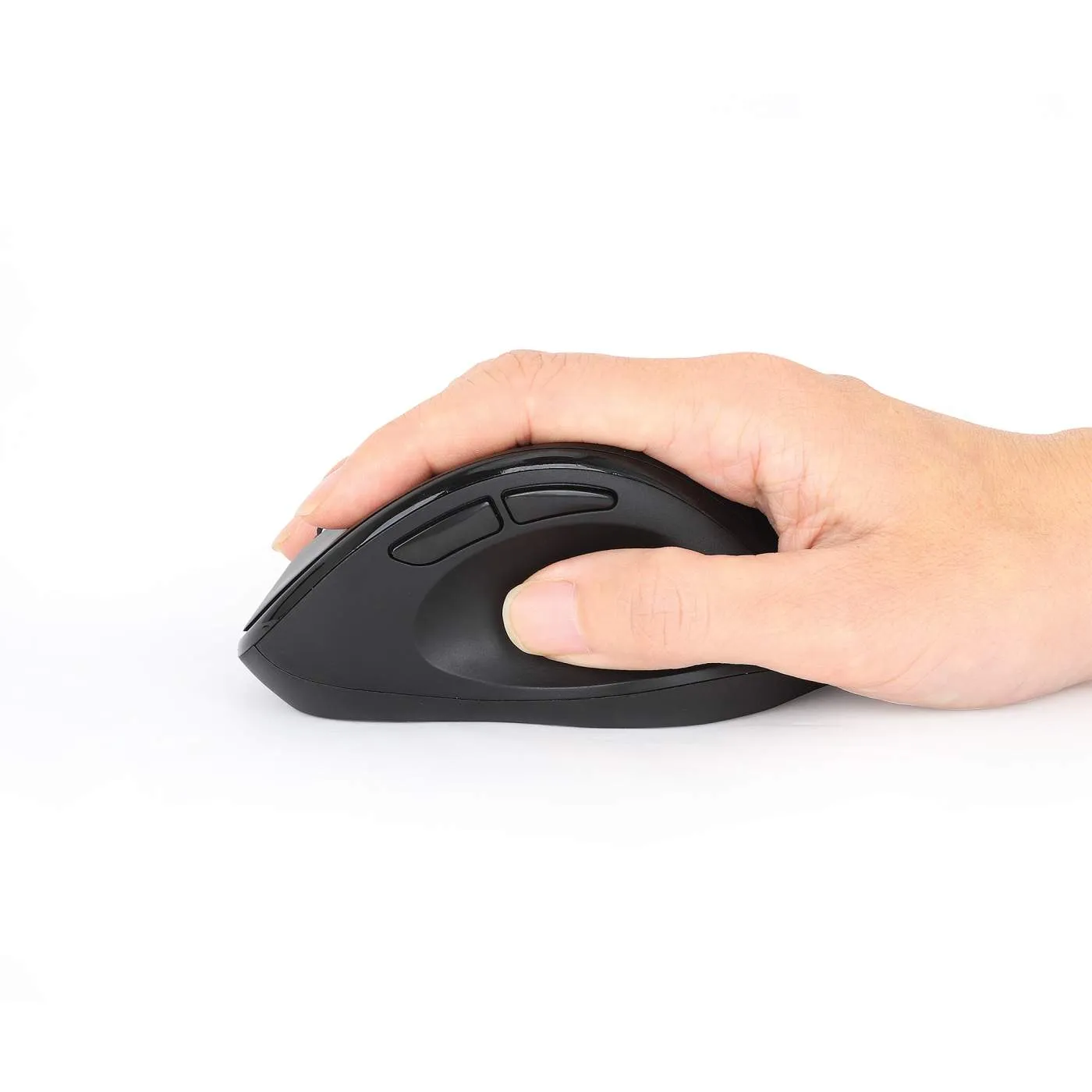 Ergonomic Wireless Mouse with 2-in-1 USB Receiver
