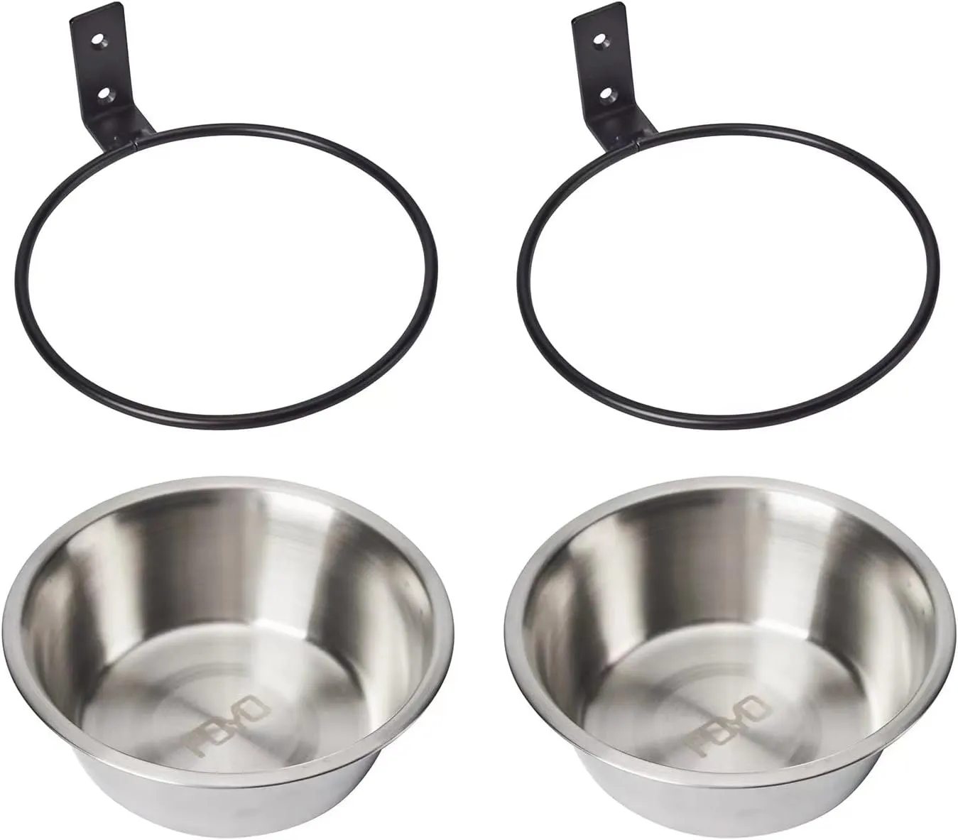 FOYO Elevated Cat Bowls, Raised Cat Food and Water Bowls,Wall Mounted Pet Comfort Feeding Bowls
