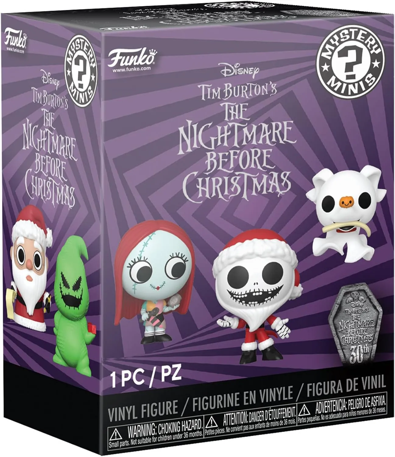 Funko Mystery Mini - Disney The Nightmare Before Christmas 30th - 1 of 12 to Collect - Styles Vary - Disney: The Nightmare Before Christmas - Collectable Vinyl Figure - Gift Idea - for Kids & Adults