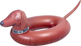 GoFloats Wiener Dog Party Tube Inflatable Raft, Float in Style (for Adults and Kids)