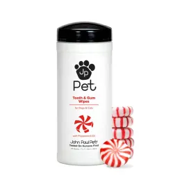 John Paul Pet Tooth & Gum Wipes with Peppermint Oil
