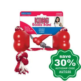Kong - Goodie Bone with Rope - Medium
