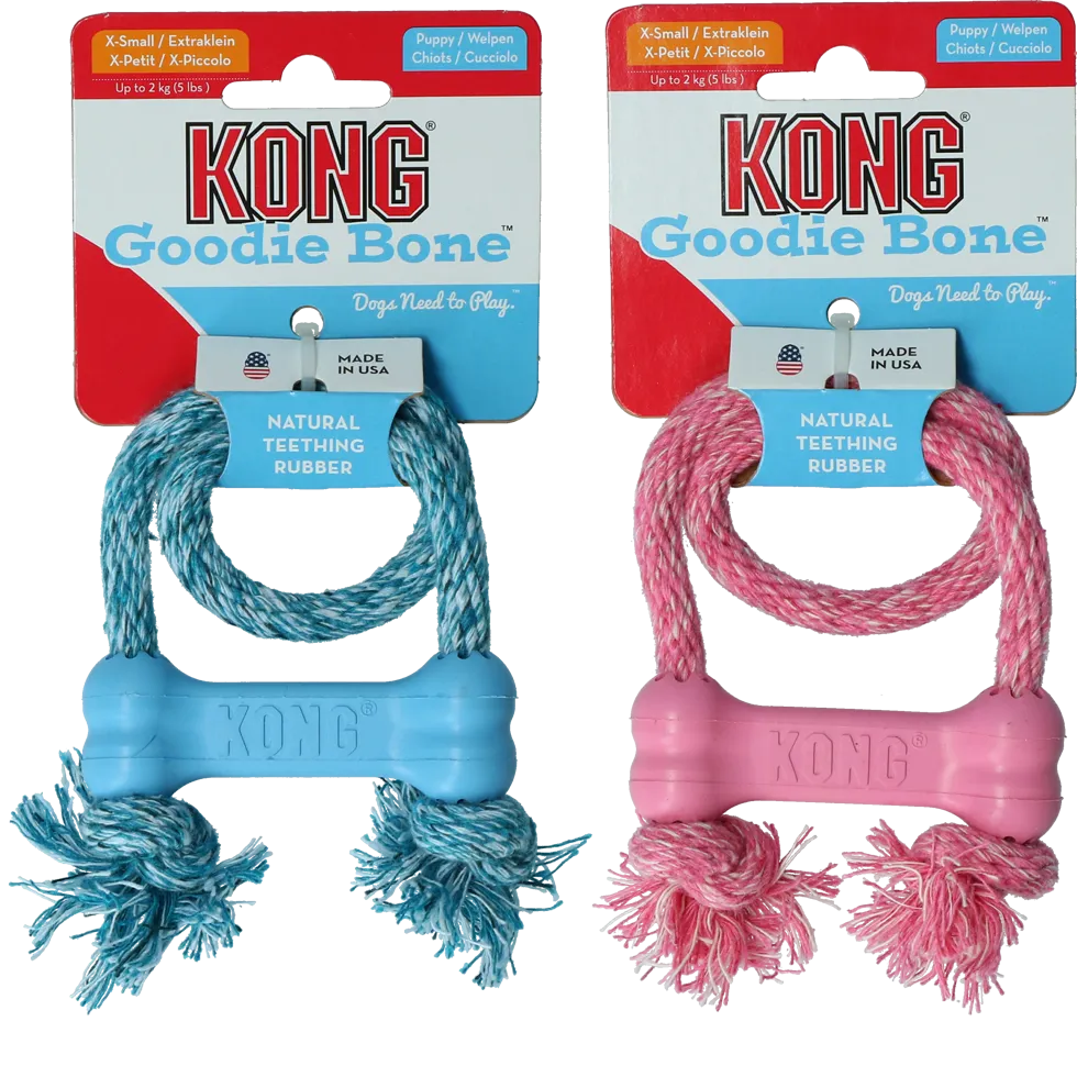 KONG - Puppy Goodie Bone with rope