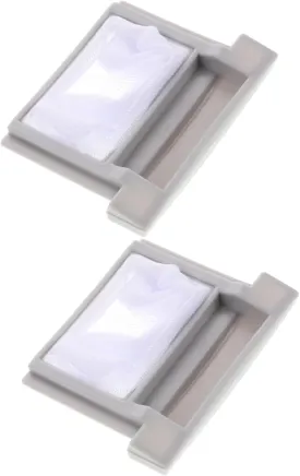 Laundry Hair Filter Bags Washing Machine Lint Mesh 2pcs Filter Bags Bra Washer Protector Delicate Laundry