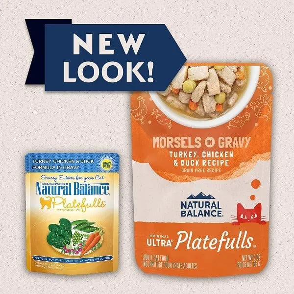 Natural Balance Platefulls Turkey Chicken, & Duck Wet Cat Food
