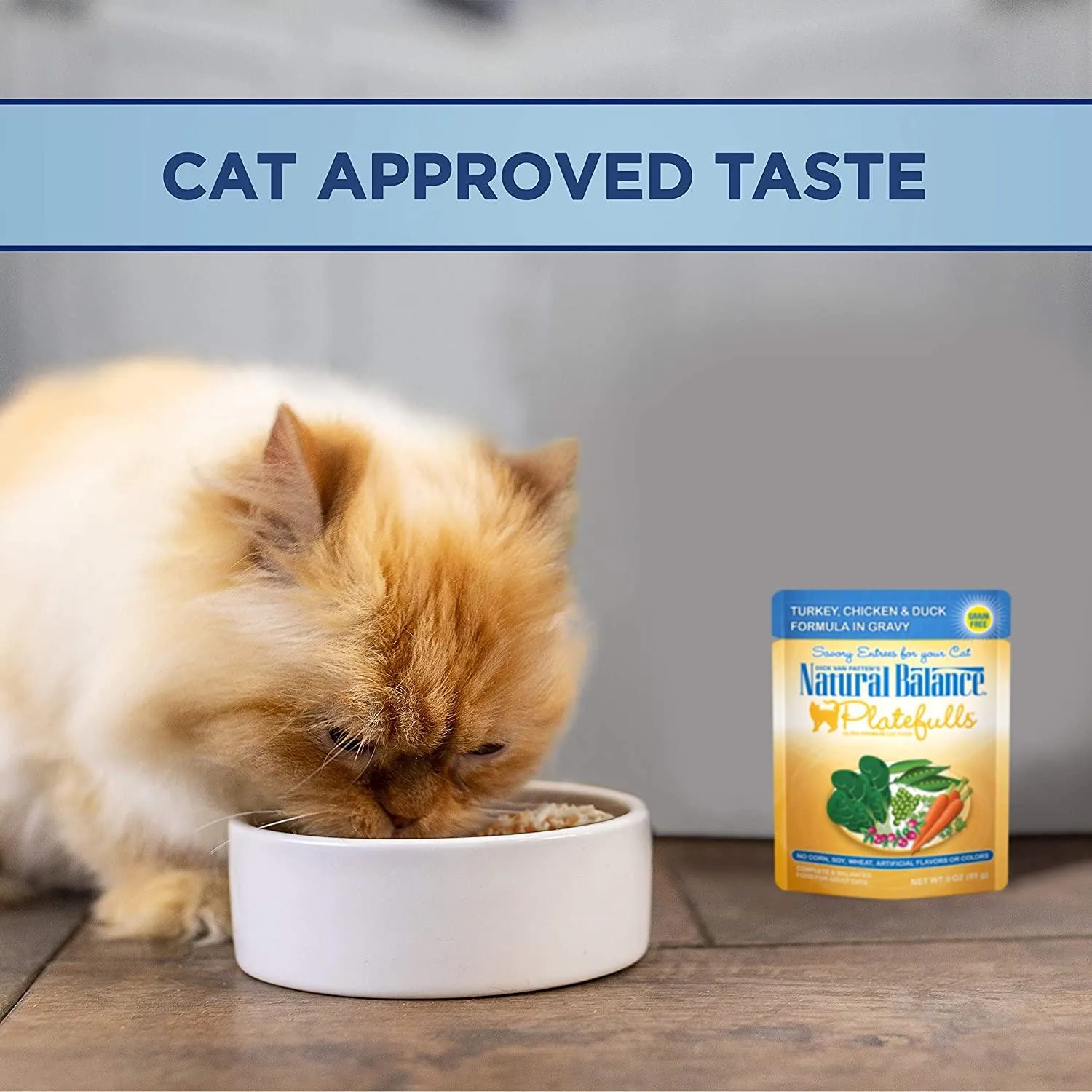 Natural Balance Platefulls Turkey Chicken, & Duck Wet Cat Food