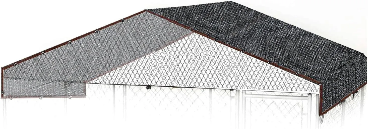 Outdoor Dog Kennel Cover 10 x 10ft Black Mesh Sunblock Shade Cloth for Outside Black Sunblock Shading Cloth Net Dog Cage Cover Mesh Tarp Garden and Greenhouse Canopy Covers