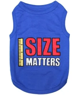 Parisian Pet Size Matters Embroidered Tshirt