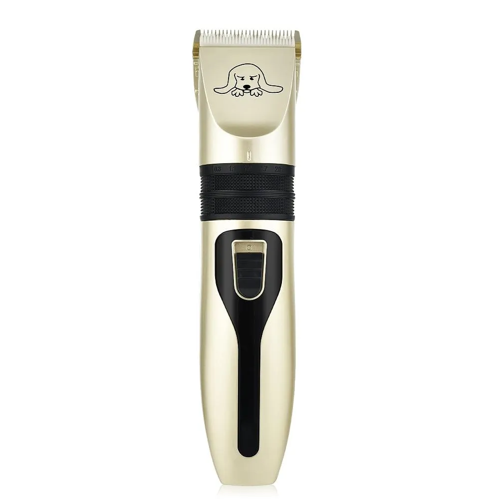 Pet Hair Trimmer Kit - Ultra Low Noise - Cordless - Rechargeable Dog Hair Trimmer
