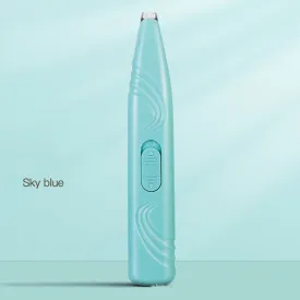Portable Pet Hair Trimmer in Sky Blue with Precision Blade and Ergonomic Design