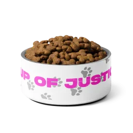 Pup of Justice (pink) Pet bowl