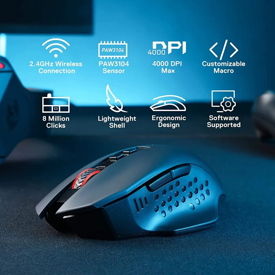 Redragon Mouse M656 Gainer Wireless