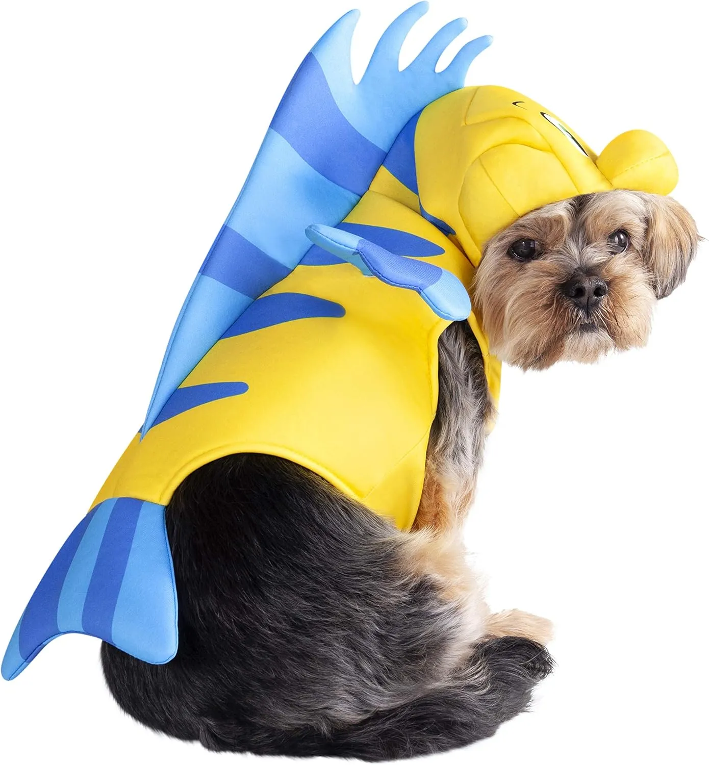 Rubies Disney Little Mermaid Flounder Pet Costume, As Shown, Medium for Themed Parties and Halloween