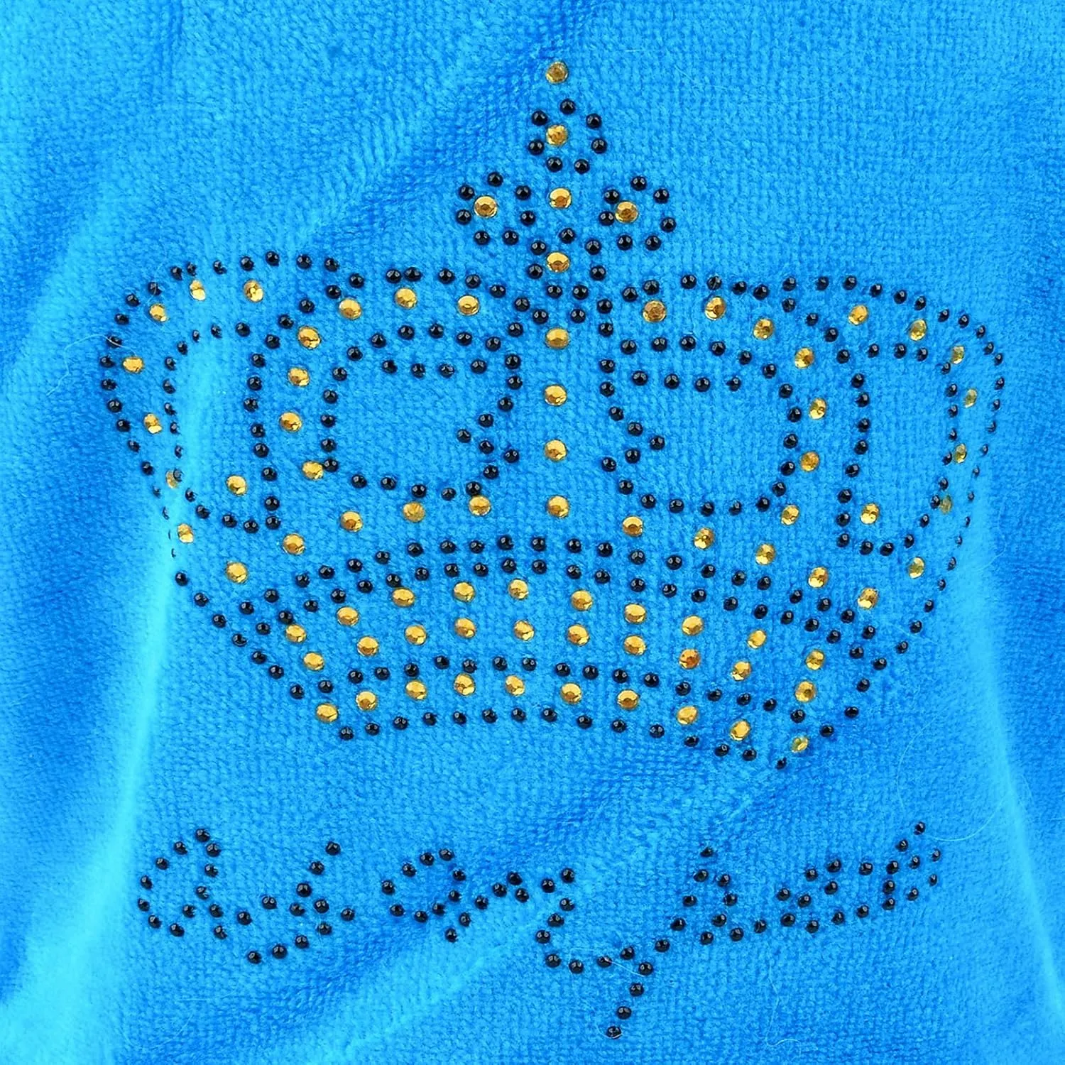 SELMAI Dog Jumpsuit Hoodie Sweatshirt Dog Fleece Sweater Coat Small Pet Clothes Rhinestone Crown Blue M