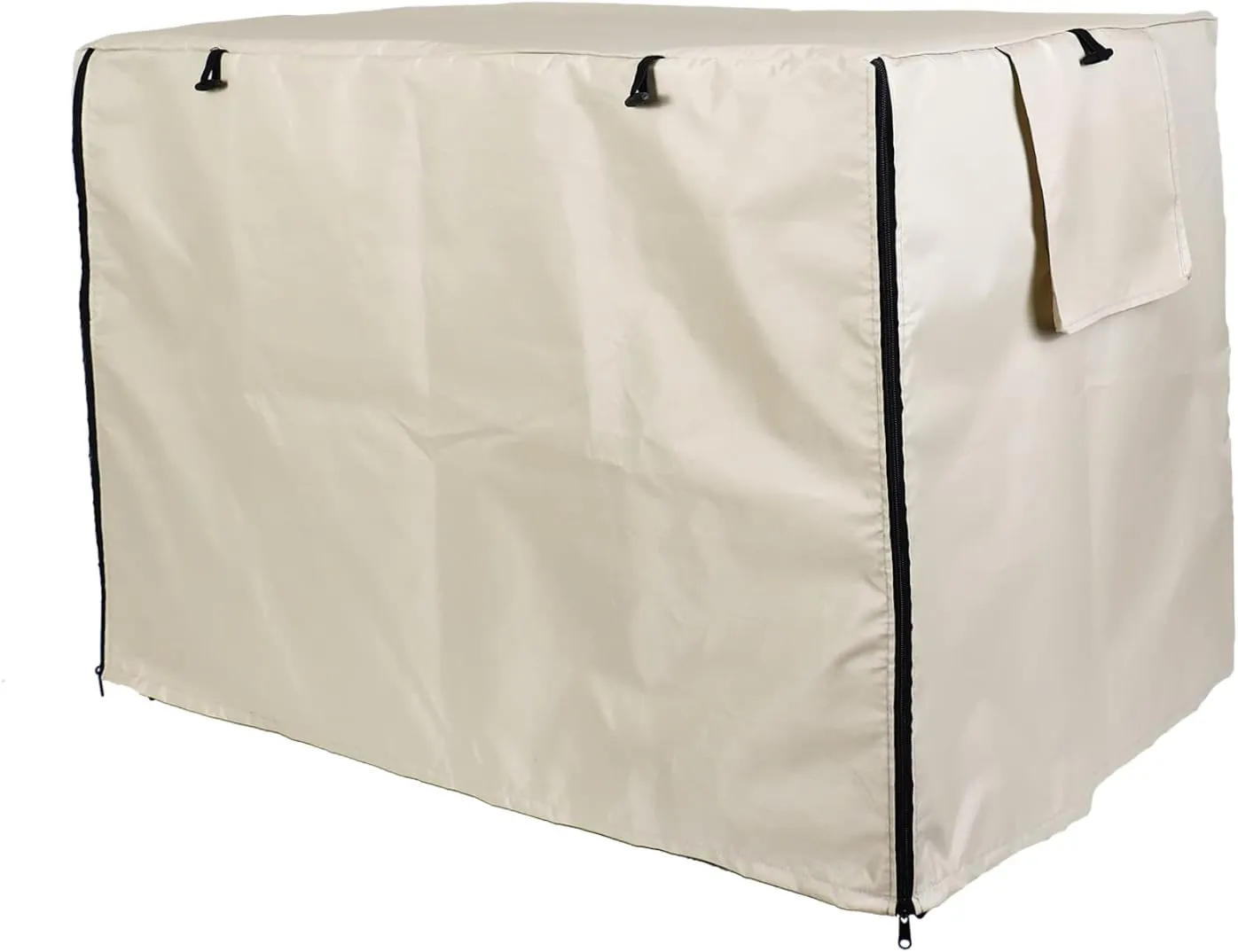 Senmortar Double Door Dog Crate Cover Wire Dog Cage Cover Waterproof Durable Lightweight 420D Polyester for Pet Crates Beige 42 inches