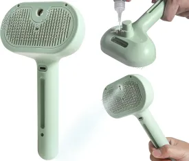 Spray Cat Brush for Shedding - Water Brush for Cats and Dogs with Steam - Pet Hair Removal Comb with Water Tank and Release Button-Pet Spray Hair Comb (Sky Blue)