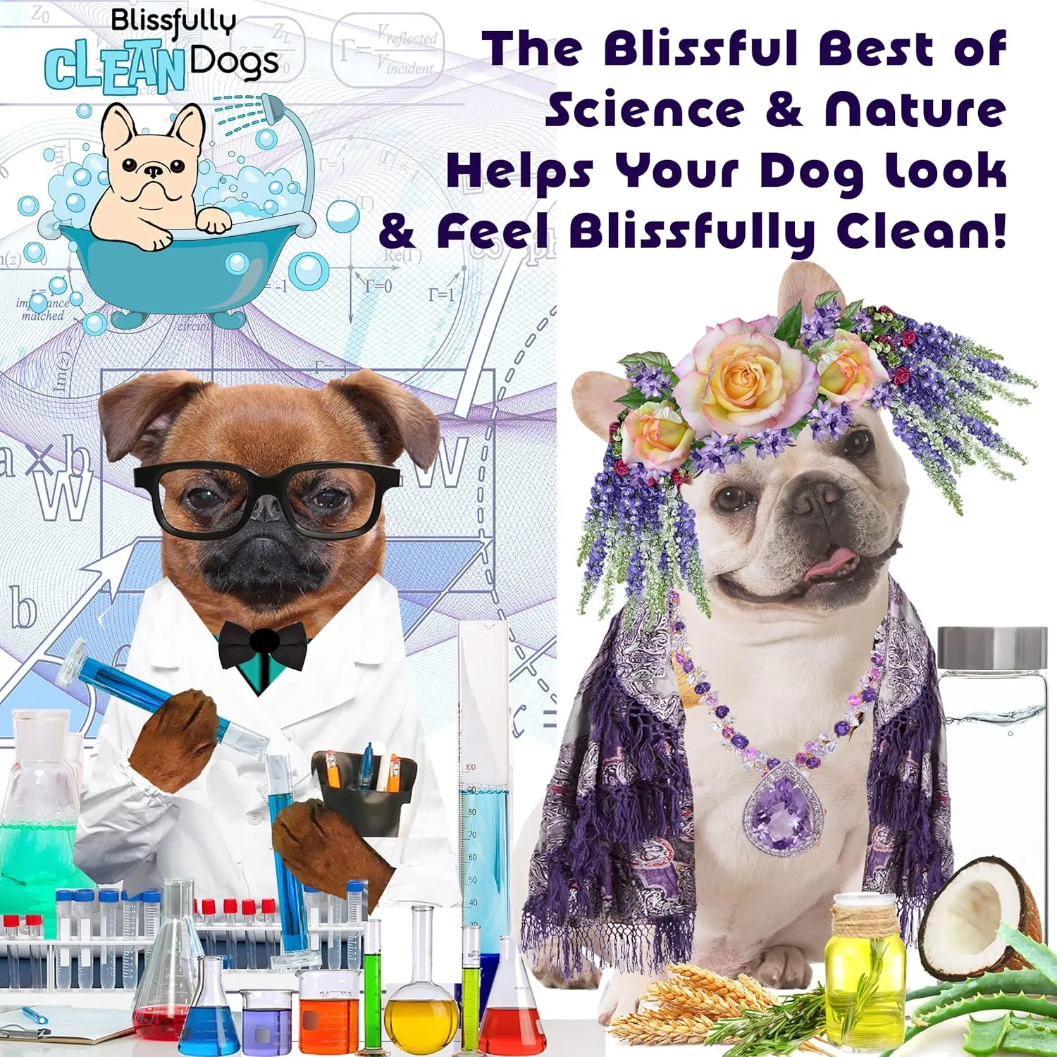 The Blissful Dog Blissfully Fresh Face Wash - Cleans Facial Folds and Wrinkles, 8-Ounce, Bullmastiff