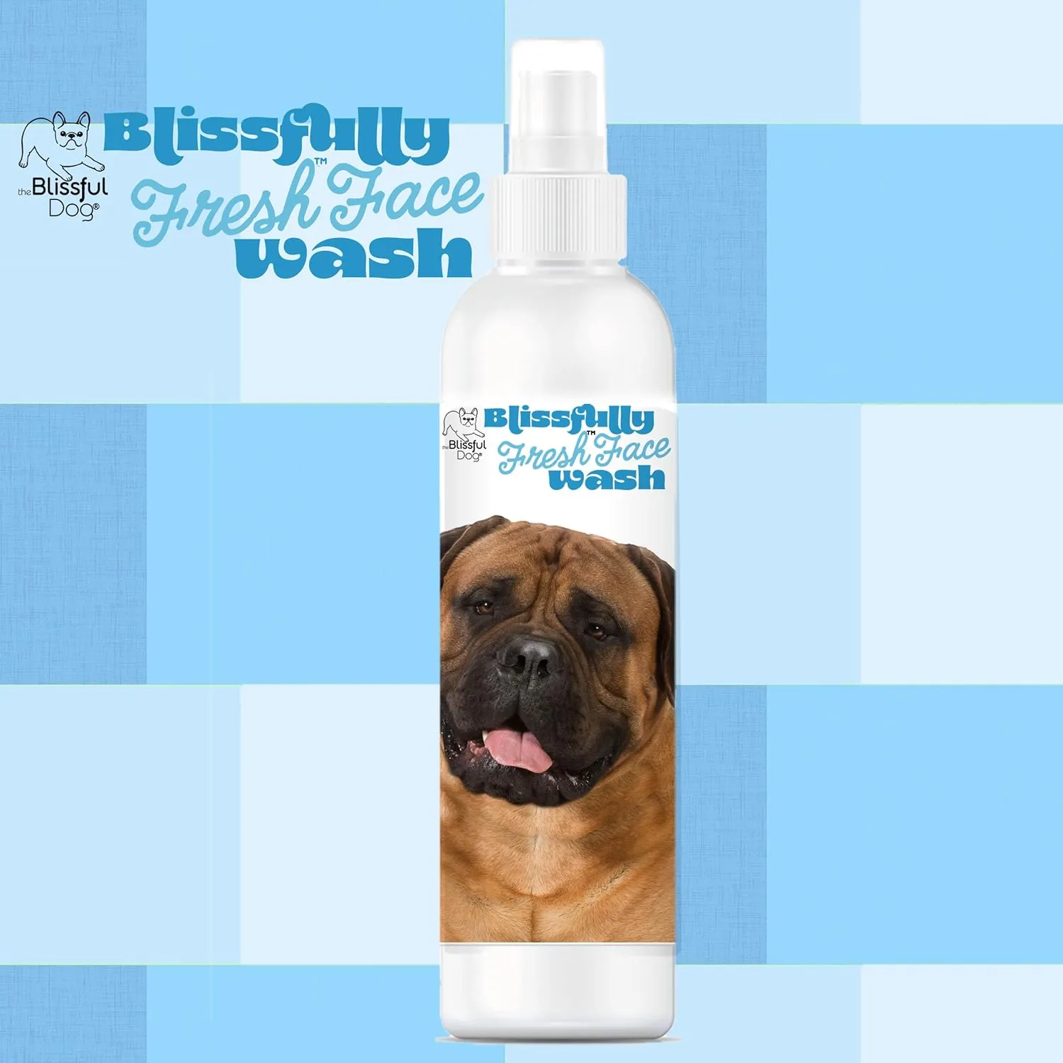 The Blissful Dog Blissfully Fresh Face Wash - Cleans Facial Folds and Wrinkles, 8-Ounce, Bullmastiff