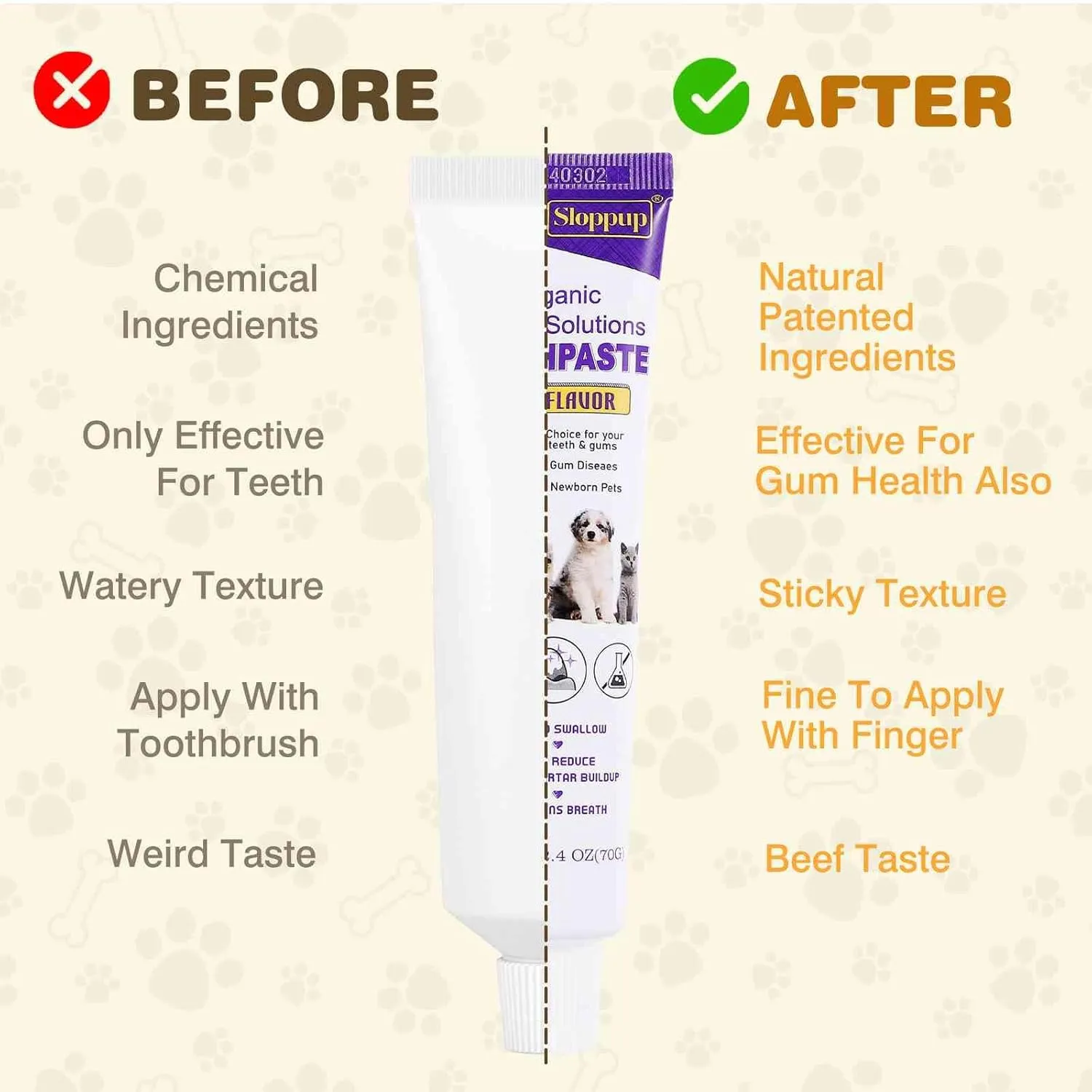 Toothpaste | Teeth Cleaning and Fresh Breath Dental Care for Giant Schnauzer and Other Working Dogs | Soothes Inflamed Gums | Safe for Puppies | Vet Formulated 4 Pack (9.6 OZ)