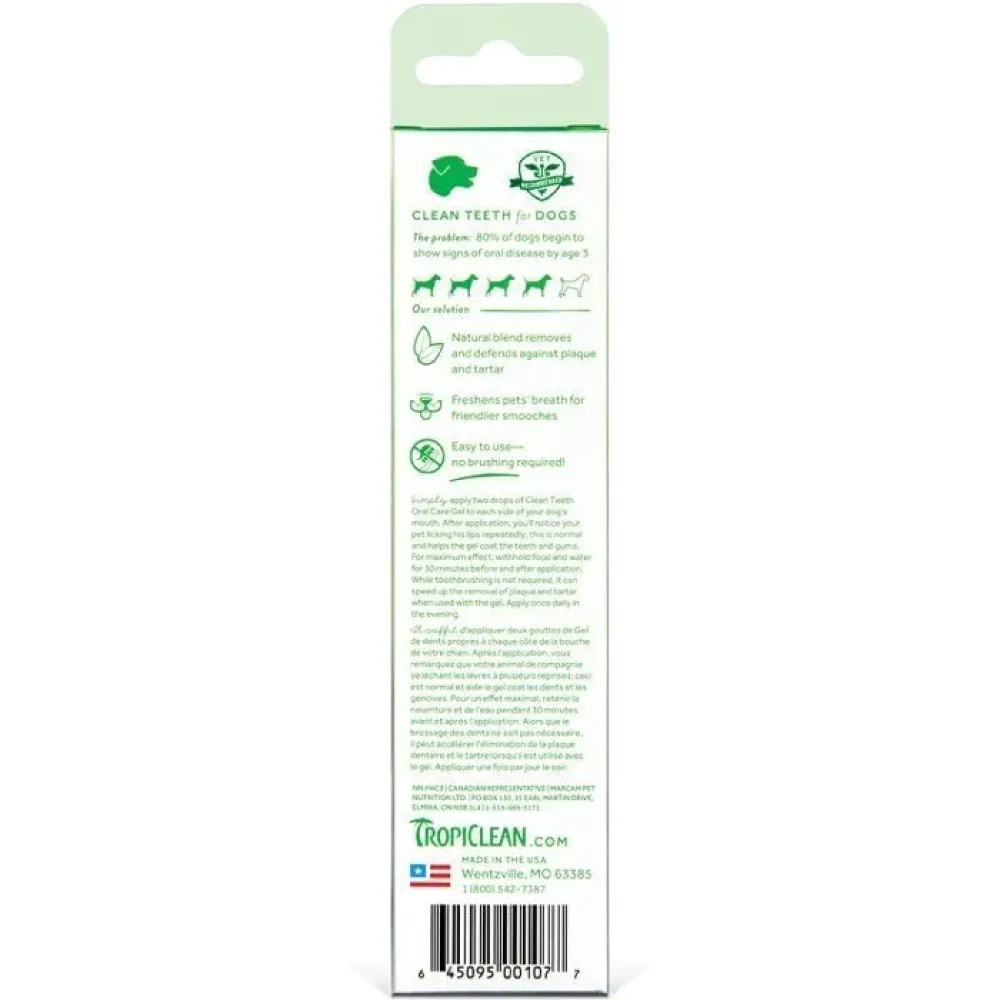 Tropiclean Fresh Breath Clean Teeth Brushing Gel For Dogs