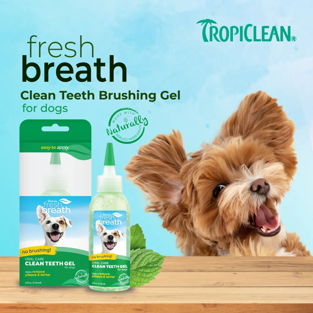 Tropiclean Fresh Breath Clean Teeth Brushing Gel For Dogs
