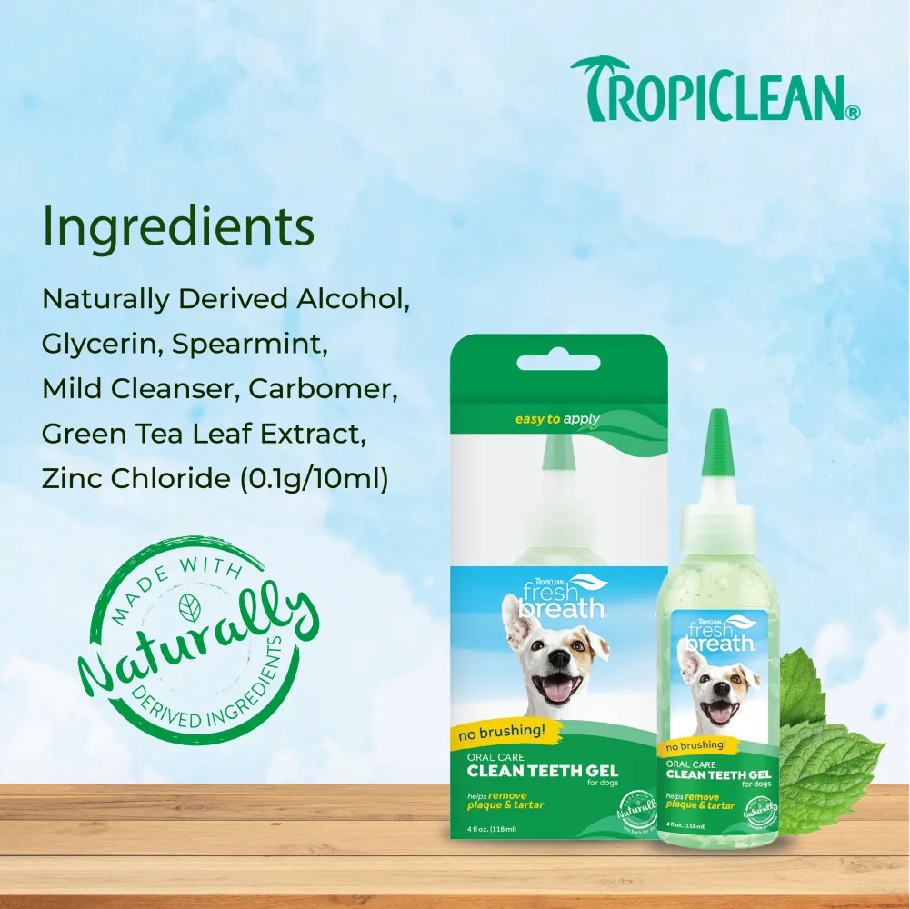 Tropiclean Fresh Breath Clean Teeth Brushing Gel For Dogs