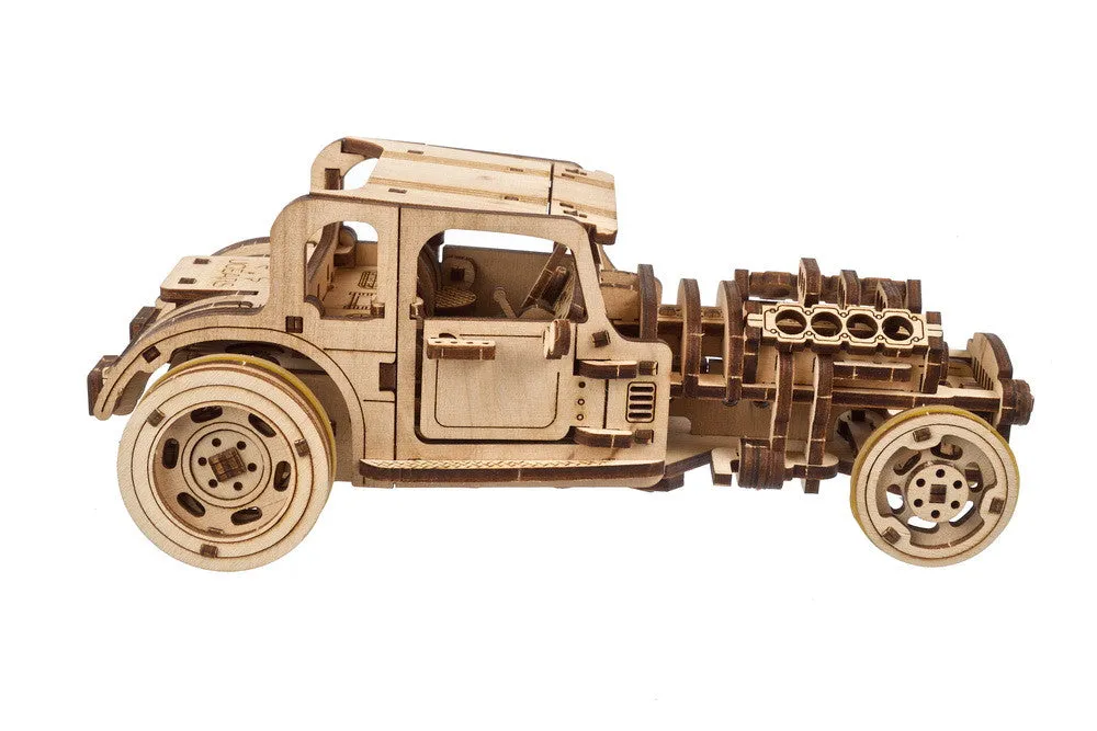 Ugears Hot Rod Furious Mouse ★Mechanical 3D Puzzle Kit Model Toys Gift Present Birthday Xmas Christmas Kids Adults