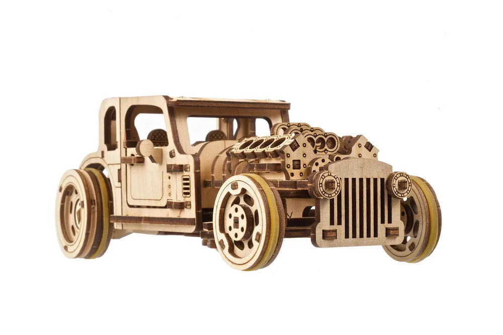 Ugears Hot Rod Furious Mouse ★Mechanical 3D Puzzle Kit Model Toys Gift Present Birthday Xmas Christmas Kids Adults