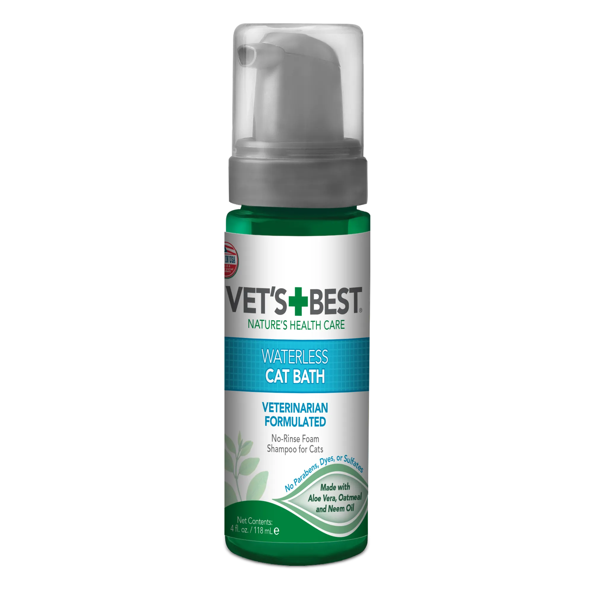 Vet's Best Waterless Shampoo for Cats 4 oz