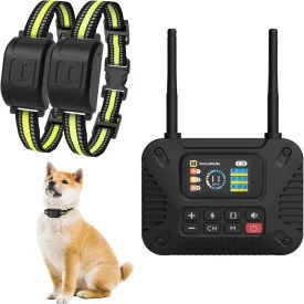 Wireless Dog Fence System with LCD Screen & Remote Training Collar - Adjustable Portable Pet Containment Dogs, Invisible Safe Boundary Control